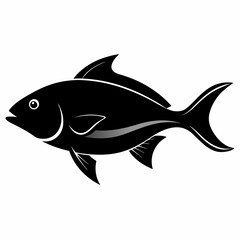 Halibut Black silhouette
