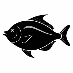 Halibut Black silhouette