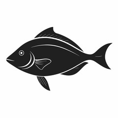Halibut Black silhouette