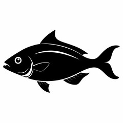 Halibut Black silhouette