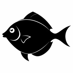 Flounder Black silhouette
