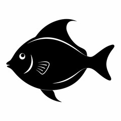Flounder Black silhouette