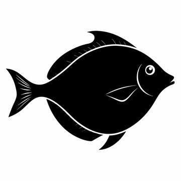 recommend clip art: Flounder Black silhouette