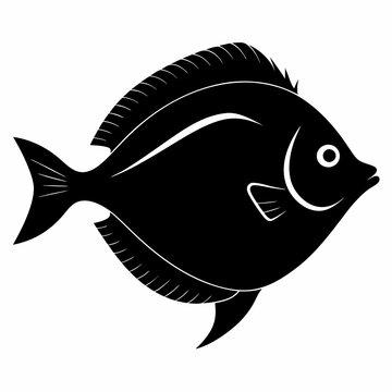 recommend clip art: Flounder Black silhouette