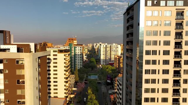 aerial view City of Cochabamba Bolivia