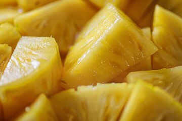 Close-up of Diced Pineapple