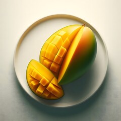 A Symphony of Sunshine: A Mango Transformed into a Culinary Masterpiece