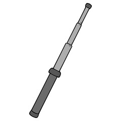 stick baton illustration hand drawn isolated vector