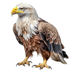 Majestätischer Seeadler , freigestellt vor transparentem Hintergrund, Generative AI