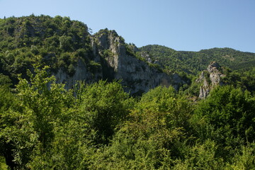 Obraz premium A view from the Horma Canyon hike in Pinarbasi, Kastamonu, Turkey 