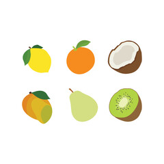Food set emoji vector illustration