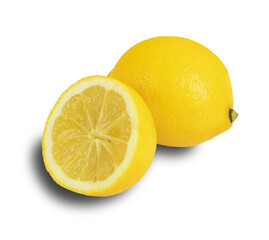 lemon isolated on transparent background