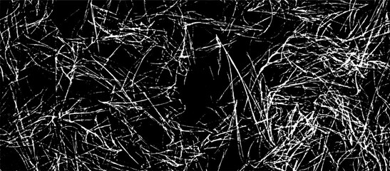 Scratched Grunge Urban Background Texture Vector. Dust Overlay Distress Grainy Grungy Effect. Distressed Backdrop Vector Illustration. Isolated Black on White Background. EPS 10.