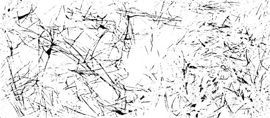 Scratched Grunge Urban Background Texture Vector. Dust Overlay Distress Grainy Grungy Effect. Distressed Backdrop Vector Illustration. Isolated Black on White Background. EPS 10.