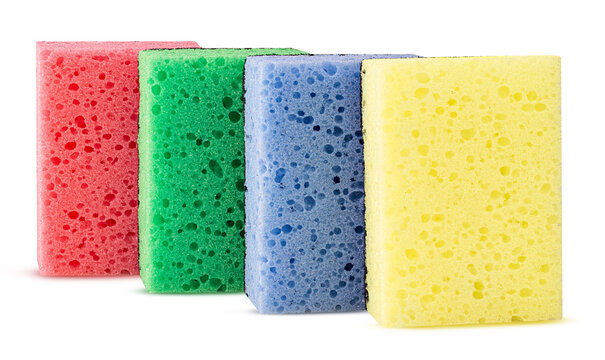 Multi colored washcloths for washing
