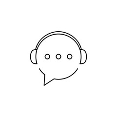 Headphones Logo can be used for company, icon, and others.