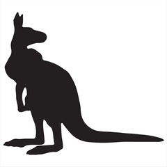 kangaroo Silhouette Vector