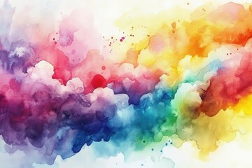 Vibrant Watercolor Abstract