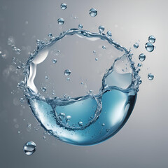 Bolhas de água em fundo transparente.