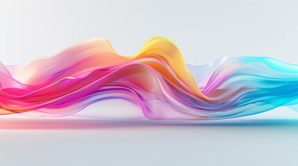 A colorful wave of water with a rainbow of colors