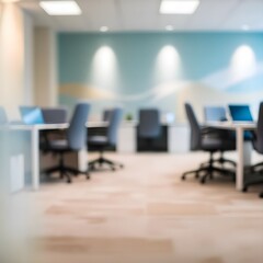blurred business office floor background

