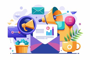 Innovative Email Marketing Vector Illustrations