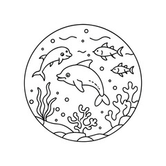 Line art vector design