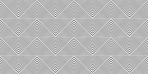 Geometric seamless rayon pattern. Vector illustration.