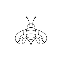 bee icon symbol sign vector Ilustration
