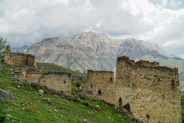 Fototapeta premium ruins of fortresses in the mountains