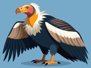 Condor des Andes charognard vautour sauvage nature animal grande espèce d’oiseau avec envergure
