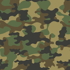 
classic military camouflage background, texture for textiles, fashionable stylish pattern, seamless vector print