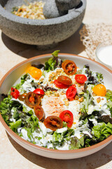 Pistachio Cashew Salmon Salad