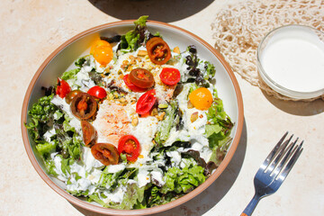 Pistachio Cashew Salmon Salad
