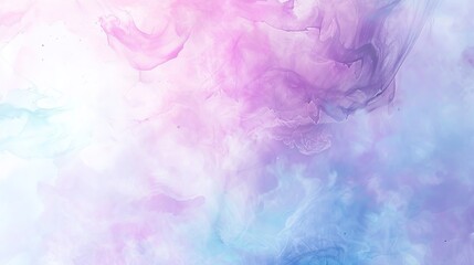 Fototapeta premium Abstract pastel watercolor background with soft pink, purple, and blue hues