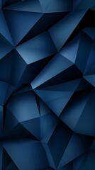 Obraz premium Geometric dark blue abstract background. A contemporary and stylish design perfect for digital projects, presentations, and modern decor. Ideal for enhancing visual appeal in various contexts.