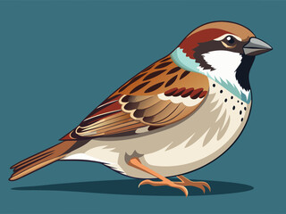 Illustration vectorielle premium Sparrow 
