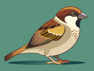Illustration vectorielle premium Sparrow 
