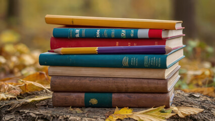 pile of books
