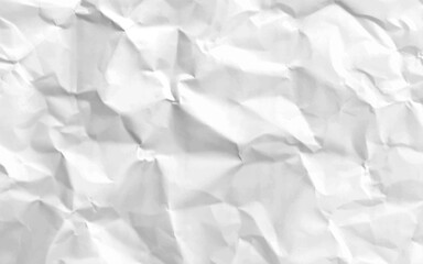 White crumpled paper texture for background