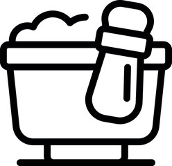 Shaving foam brush and basin are ready for use, offering a luxurious and refreshing shaving experience