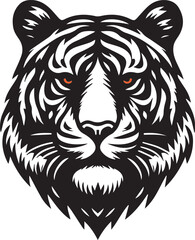 White and black silhouette vector Which is Graphics aliment . Cat head, Tiger head logo , Dear , Burger, 