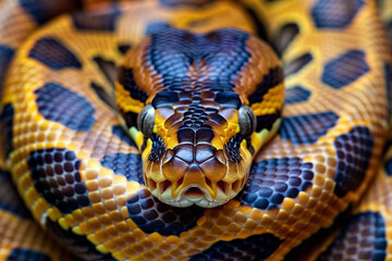 Fototapeta premium Close-up of a Python Snake's Head