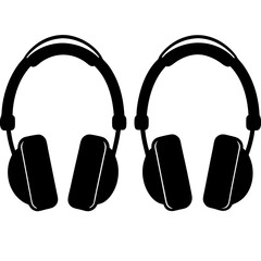 4 Headphones art vector
