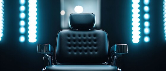 Barber Chair in Modern Hair Salon