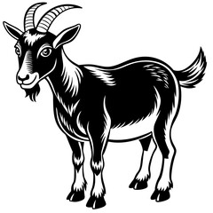 Goat art vector illustration