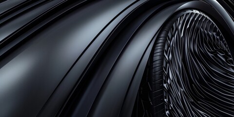 Fototapeta premium Abstract background with car tire protector and modern and elegant, clean lines and minimalist design.