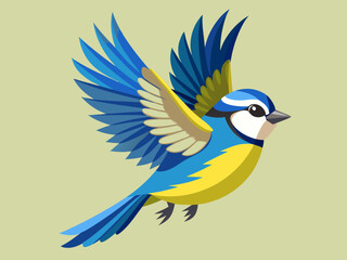 Mésange volante