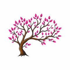 Vector branch Hand drawn illustration of tree branch design template (5)