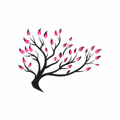 Naklejka premium Vector branch Hand drawn illustration of tree branch design template (8)